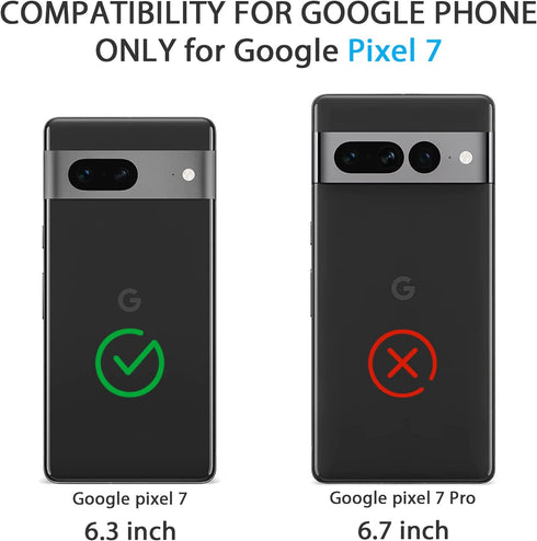 Amzpas Silicone Phone Case for Google Pixel 7, Soft Anti-Scratch Shockproof Protective Cover for Men Women - Dark Green