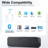 KASOHQEE Bass,3.5mm Computer Speakers for Desktop PC,Rechargeable Bluetooth Speaker,Small Computer Soundbar with Stereo