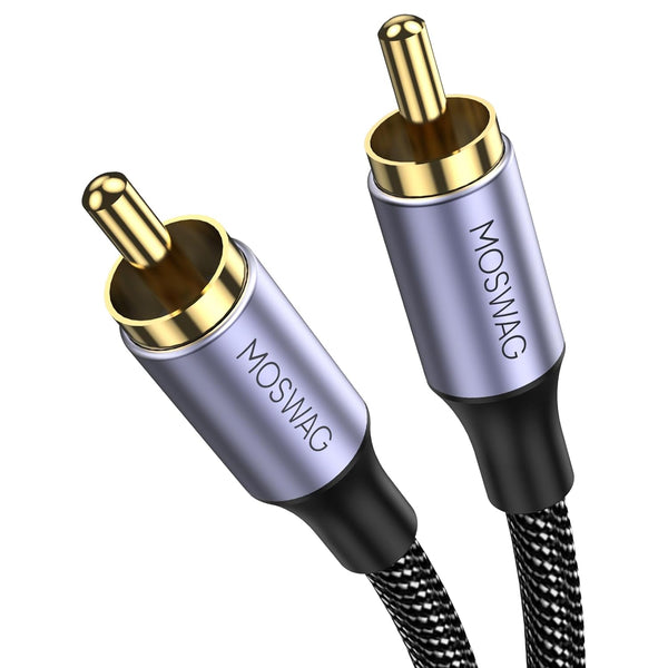 MOSWAG RCA Coaxial Cable 3.3FT/1M, Digital Audio Cable, RCA Digital Coaxial Cord