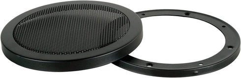 5-1/4-Inch Diameter 2-Pc Black Mesh Speaker Grill