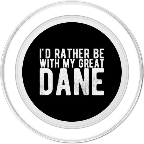 I'd Rather Be with My Great Dane PopSockets MagSafe PopGrip for iPhone