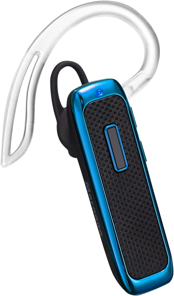 Wireless Bluetooth Headset: Ultralight Earpiece with Noise Cancelling Mic, 18 Hours Playtime for iPhone, Samsung,