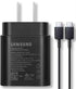 Fast Adaptive 25W Wall Charger for Alcatel 3X / 3v / 1v / 7/5 / Idol 4s / 5s with 4FT UrbanX USB C PD Cable - Black