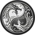 Yin Yang Dragon Pop Socket, Adhesive PopGrip for Phone