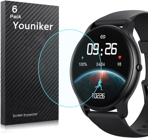 6 Pack SR1 Watch Screen Protector Film, Compatible with Parsonver 1.32 inch Smartwatch, Anti-Scratch HD Foils