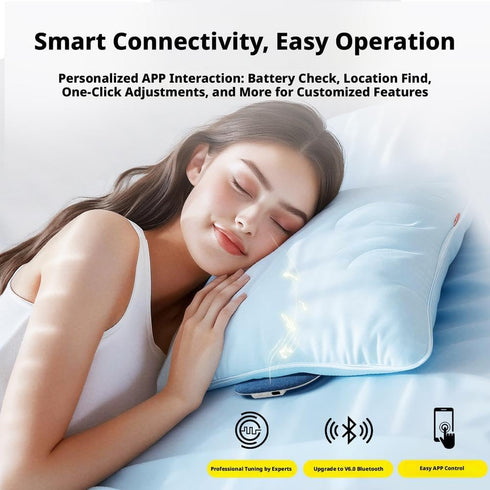 Generic Pillow Speaker for Sleeping, Four-Level Sleep Timer, Bluetooth Under Pillow Speaker with White Noise Timer, APP