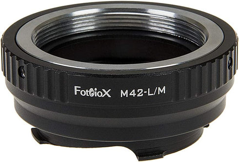 Fotodiox Lens Mount Adapter with Leica 6-Bit M-Coding, M42 Type 2 (42mm x1 Screw Mount) Lens to Leica M Mount