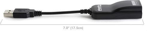 Plugable USB 2.0 to Ethernet Fast 10/100 LAN Wired Network Adapter - Driverless, Compatible with Chromebook, Windows,