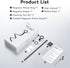 Magnetic Flexible Phone Mount Clamp Tripod Stand for Phones, Black Stick Pole for Stroller, Treadmill, Bike, Motorcycle