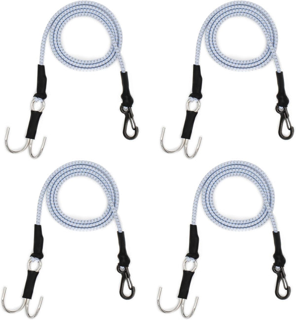 AMK 4Pcs 28in 1/10 Scale Elastic RC Crawler Tow Ropes with Hook