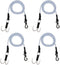 AMK 4Pcs 28in 1/10 Scale Elastic RC Crawler Tow Ropes with Hook
