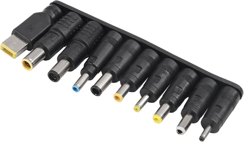 Universal 10Pcs DC 5.5x2.1mm Connectors Plug Kit, Laptop Notebook Input DC Plug Set, Female Adapter Base