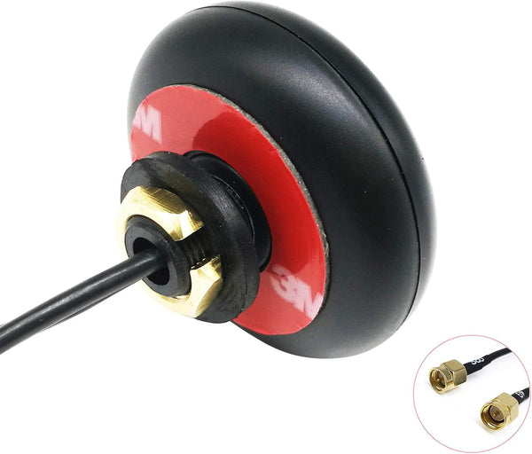 4G LTE Antenna BD GPS Combined Outdoor Screw Mount Combo Mimo Antenna 3.5dbi with Dual SMA Male Connector 9.8ft Cable