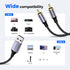 MOSWAG USB to RCA Cable, USB to Dual RCA Stereo Y Splitter Cord Jack Adapter, Nylon Braided USB to RCA Stereo Audio Converter Compatible with Laptop, PC, DVD Player, Speaker, Power Amplifier