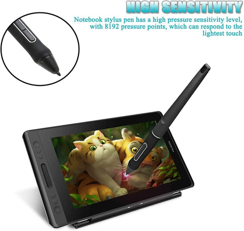 PW507 Portable Graphic Tablet Stylus Pen, Stylus Smart Pencil for Touch Screens, 8192 Level High Sensitivity Digital