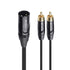Cable Matters Dual RCA to XLR Stereo Audio Splitter Cable - 10 ft / 3m in Black