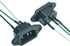2PCS IEC 320 C14 Panel Mount Plug Adapter, AC 250V 10A 3 Pins IEC Inlet Module Plug Power Connector Socket with 3 Wires