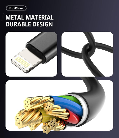 3.5mm to Lightning Adapter for iPhone, Splitter Headphone Adapter Audio Dongle Cable for iPhone 13 12 11 Pro Max Mini