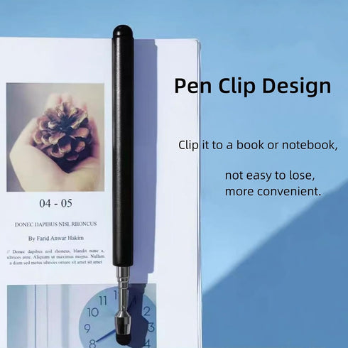 Universal Telescopic Stylus Pen for Touch Screens, Retractable Pointer Stick & Stylus with Flocking Tip, High Precision