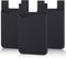Pofesun Adhesive Phone Card Holder, 3 Pack, Silicone Stick-on Wallet for iPhone 16 15 14 13 12 Pro Max, Samsung Galaxy