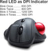 SANWA Bluetooth Ergonomic Trackball Mouse, Optical Vertical Rollerball Mice with Adjustable DPI, Compatible with