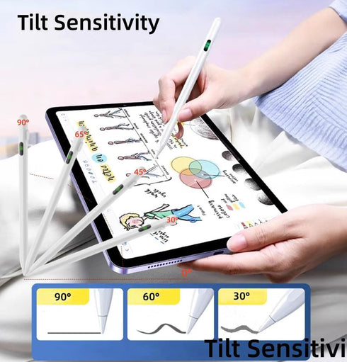 Stylus Pen for iPad, Digital Pen with Fast Charge, Tilt Sensitive & Palm Rejection, Compatible with iPad Models