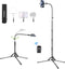 elitehood 6.8 Feet Tall Phone Stand Tripod, Aluminum iPhone Tripod, Adjustable for iPhone 15 Pro Max, Android Phones