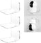 OAPRIRE Acrylic Floating Wall Shelves Set of 3 for Security Cameras, Baby Monitors, Speakers, No Drill (Clear)