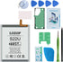 Battery Replacement Kits for Samsung Galaxy S22 Ultra 5G, Repair Tools Kit and User Manual