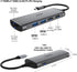 Auimce 7-in-1 2 HDMI,100W 3.0, USB C Docking Station Dual Monitor, Laptop Dock with PD, USB SD/TF Card Reader Ports