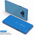 Omorro Case for Galaxy Note 9, Luxury Clear View Electroplate Mirror Flip Wallet