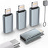 USB C to Lightning Adapter, 4 Pack, 1.8-2.2A 15W Fast Charging, Data Sync for iPhone/iPad, Anti-Lost Loop