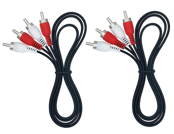 ZHLATECK RCA Stereo Audio Cable, 3FT 2-RCA Male to 2-RCA Male Cable Compatible