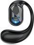 Open-Ear Wireless Headphones, Single Left Ear Bluetooth Headset, 30 Hours Playtime, Sports Earbud for Running & Driving