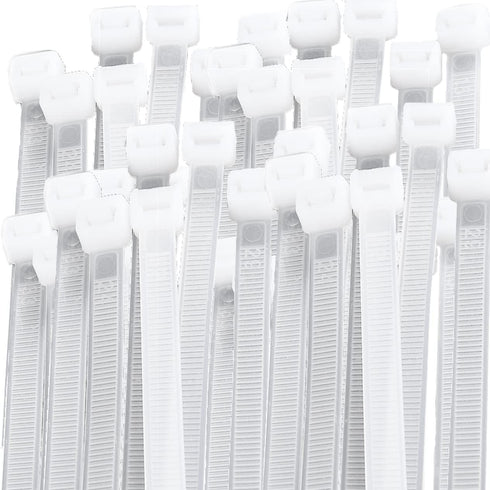 100 Natural Clear Cable Zip Ties - HEAVY DUTY, Premium Grade, UV Weather Resistant, 14 Inch Length, 75 lbs TENSILE