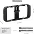 NEEWER Smartphone Video Rig, Phone Stabilizer Grip Vlogging Cage with Cold Shoe Tripod Mount for iPhone Samsung