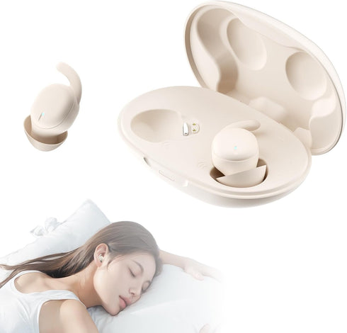 Invisible Sleep Earbuds, Bluetooth, Noise Reduction, Touch Control, 6H Playtime, Timer, Music