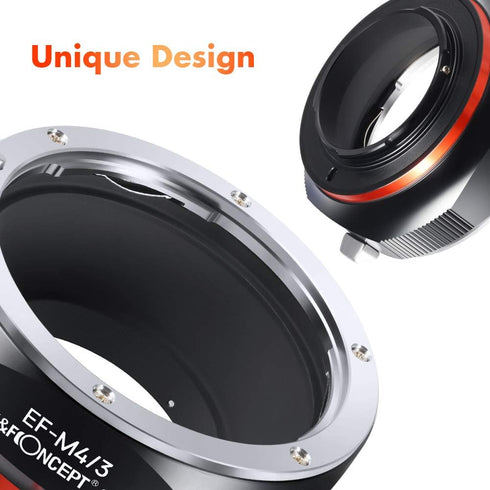 K&F Concept Lens Adapter for Canon EOS (EF/EF-S) D/SLR Lens to Micro Four Thirds Mount Mirrorless Camera