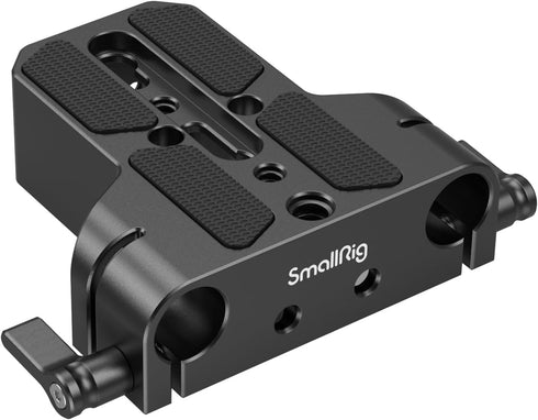 SmallRig Camera Base Plate with 15mm LWS Rod Rail Clamp for Sony A6500, A6600, A6300, Canon R5, R6 - 1674