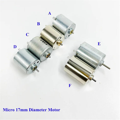 ATNVSE 6V 17mm 020 130 1Pcs(Model DC Mini Diameter Precious Metal Brush Motor/ Motor Large Torque for Toy Car Boat