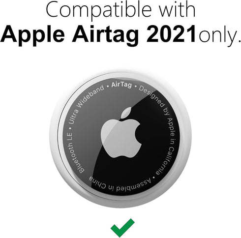 for Airtag Keychain Airtag Holder Key Ring, Siliocne Airtag Case Air Tag Cover, Cute Airtag Accessories for Kid, Luggage, Cat Dog Collar, Car, Compatible with Apple Airtag 2021, Neon Orange
