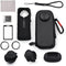 Sports Camera Accessory Kit for Insta360 X4 - Hard Case Protector, Silicone Protector, Tempered Glass Film