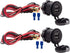 Dual USB Charger Socket Waterproof Power Outlet 12V/24V 2.1A for Car Boat Marine RV with Blue LED