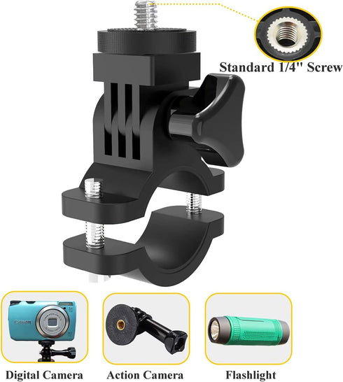 Universal Scope Phone Mount Holder - Adjustable Bike and Motorcycle Handlebar Phone Mount Adapter