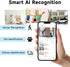 Rraycom 2K Security Cameras for Home Security,4MP WiFi Indoor Camera with Color Night Vision, AI Motion Detection, Two-Way Audio, Cloud & SD Card Storage, Compatible with Alexa & Google Assistant