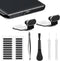 USB C Dust Plug for Phones with USB Type C Charging Port, Anti Dust Cover Cap Kit with Speaker Mesh and Mounting