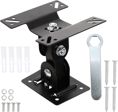 jojofuny Adjustable Monitor Mount Bracket 14-27 Inch Metal Pivot Tv Wall Mount 360