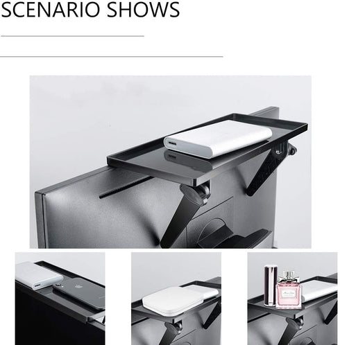 11.5 Inch Adjustable Screen Top Shelf Organizer for TV, Computer Monitor, Used to Place Soundbar and Speakers