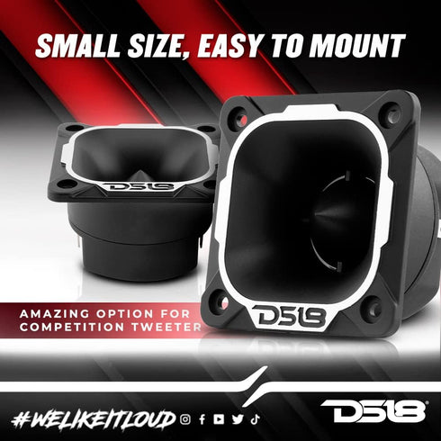 DS18 PRO-TWN3 PRO 2.5 Inches High Compression Neodymium Tweeter 200 Watts 1" Voice Coil (1 Speaker)