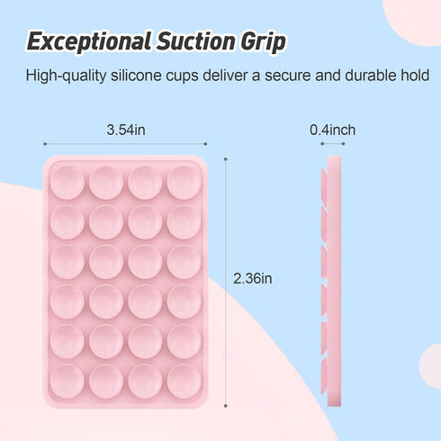 OPOM Magnetic Suction Phone Mount for MagSafe Case,Silicone Sticky Phone Grip Holder for iPhone,Removable Hands-Free